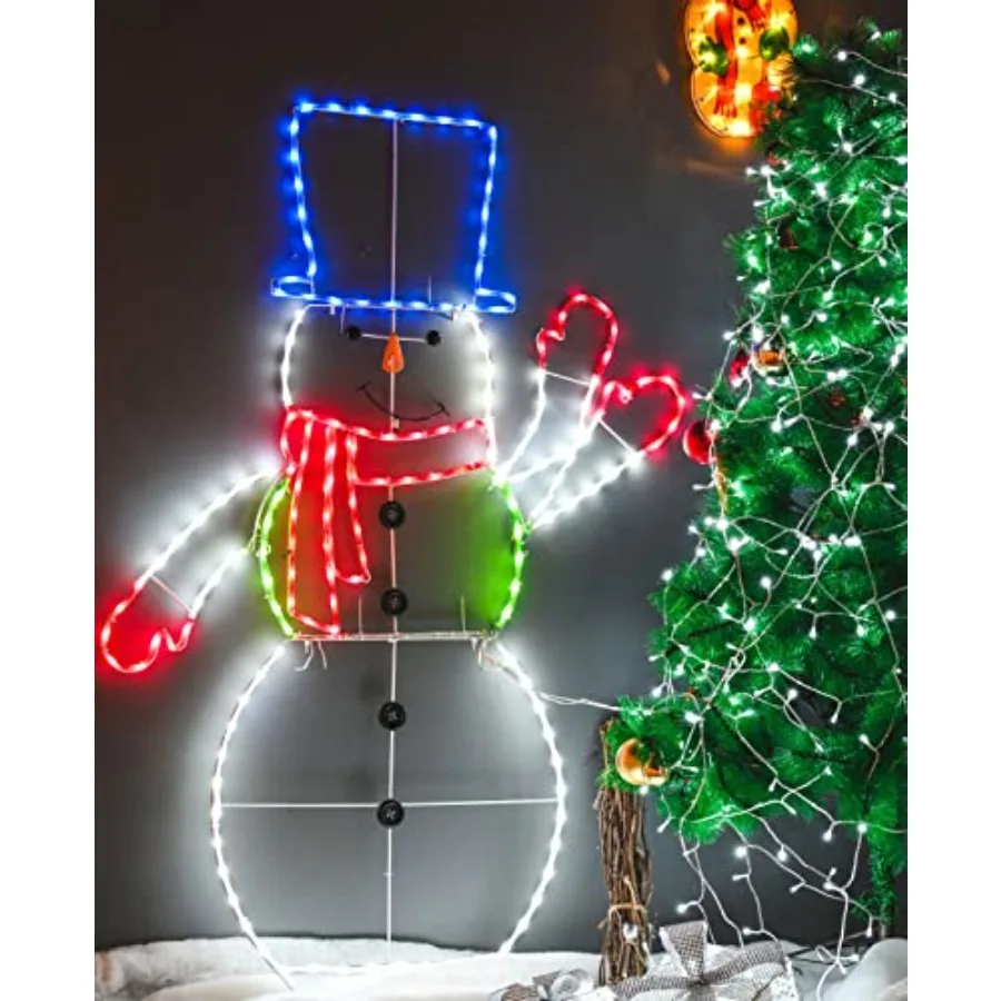 5FT 195 LED Snowman Light, Col - Christmas Lights Outdoor บทวิจารณ์และราคา