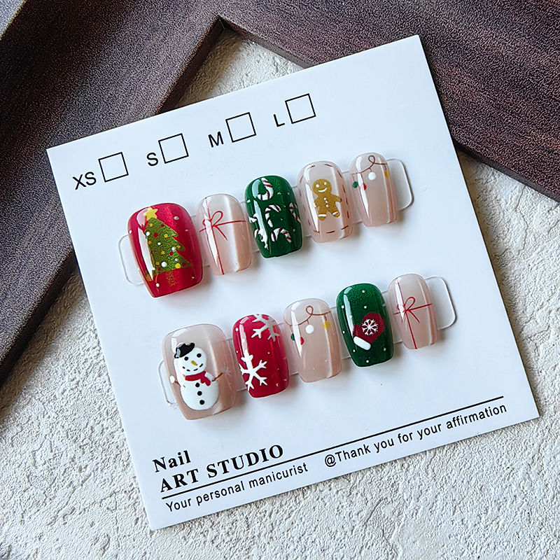 10 Pcs Christmas Half Handmade - Christmas Tree Artificial บทวิจารณ์และราคา