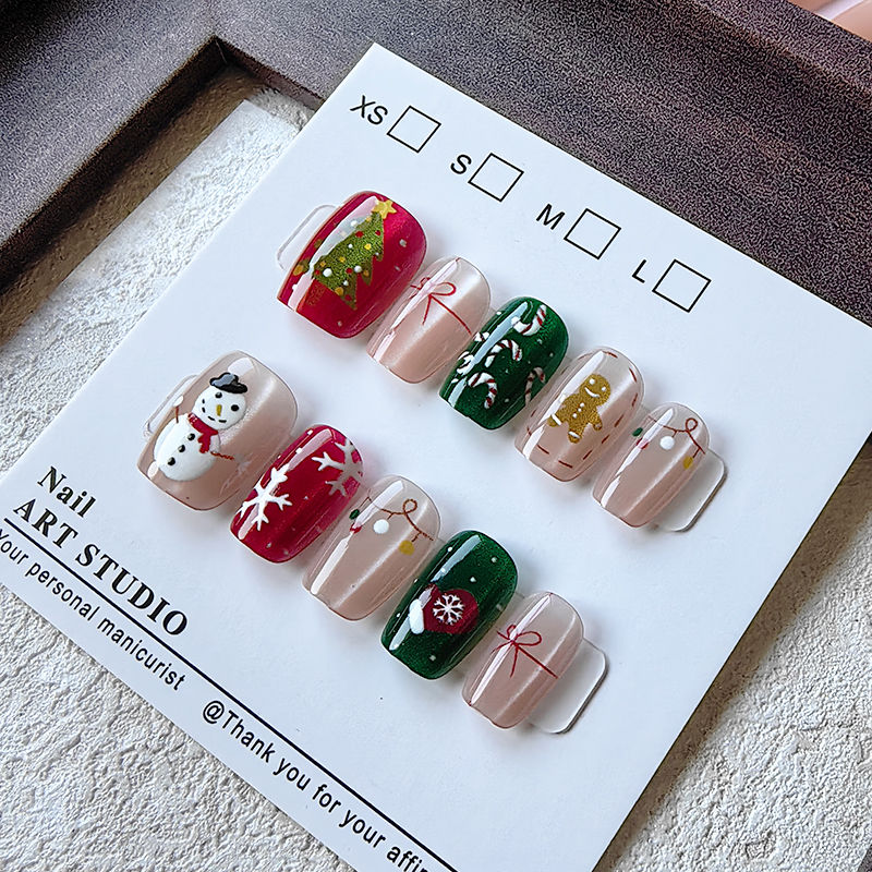 10 Pcs Christmas Half Handmade - Christmas Tree Artificial บทวิจารณ์และราคา