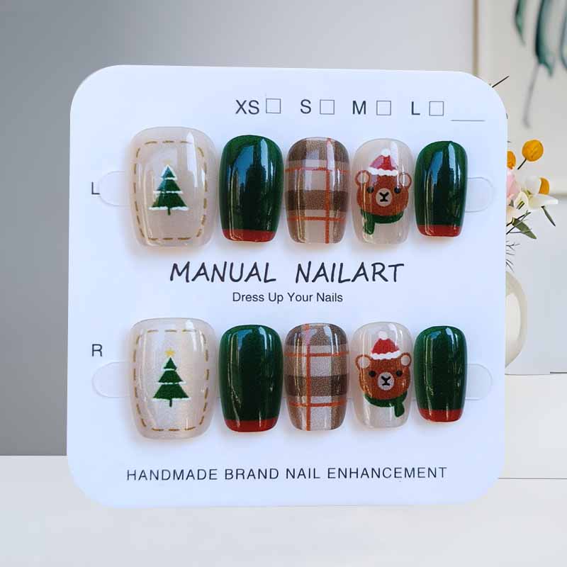 10 Pcs Christmas Half Handmade - Christmas Tree Artificial บทวิจารณ์และราคา