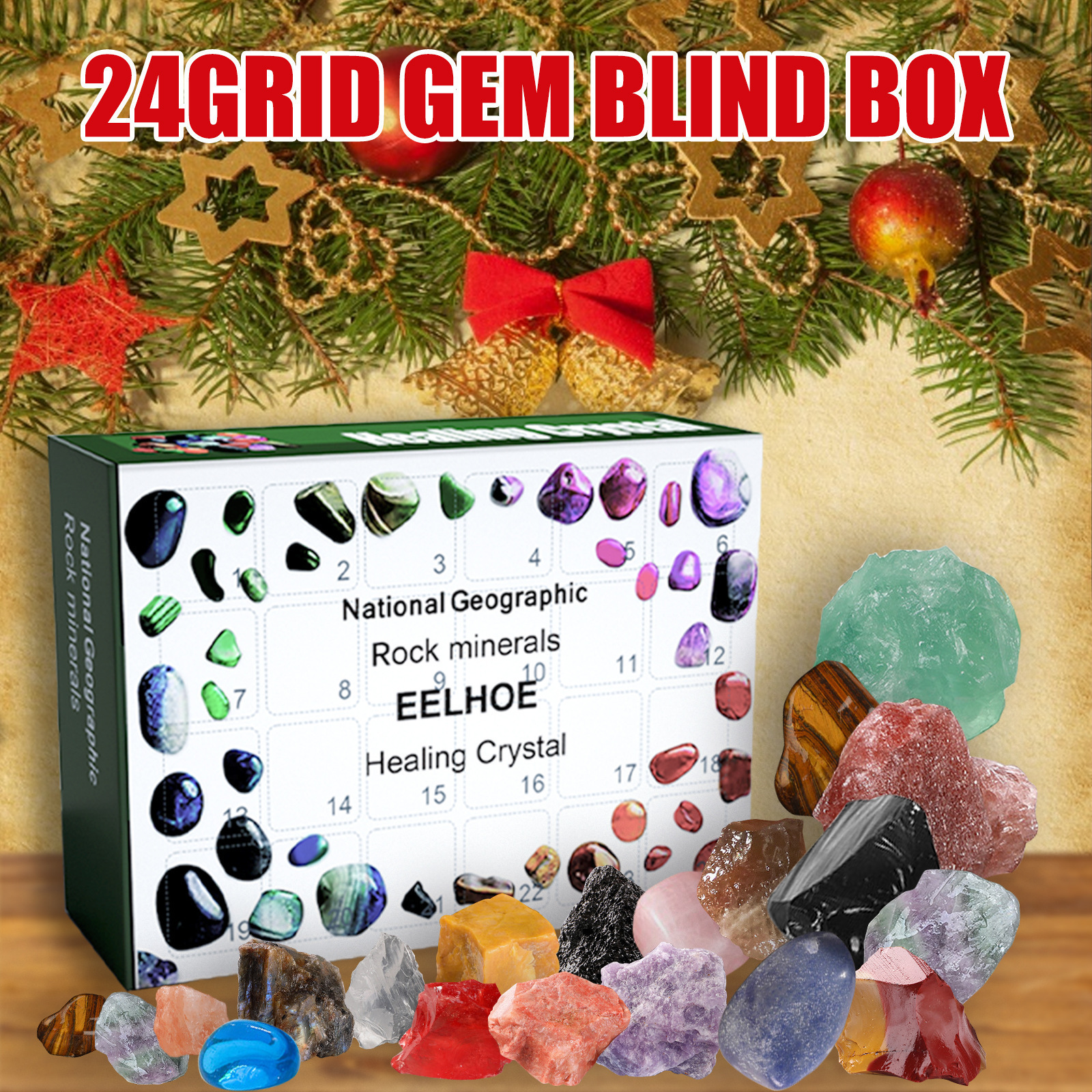 24 Day Stone Advent Calendar R - Advent Calendar Gift บทวิจารณ์และราคา