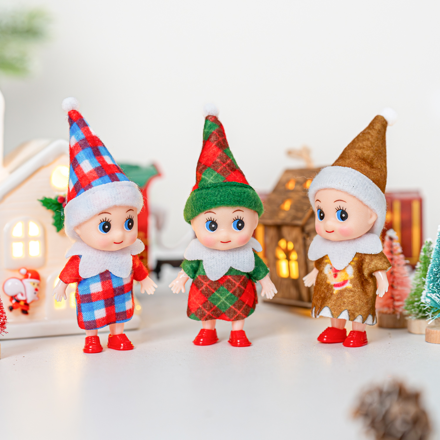 4/5/6 Pcs Mini Baby Elf Christ - Christmas Throw Blanket บทวิจารณ์และราคา