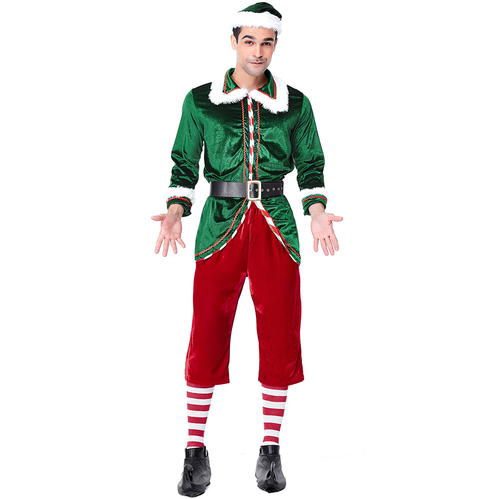 Santa Claus Costume Women Men  - Elf Costume Christmas บทวิจารณ์และราคา