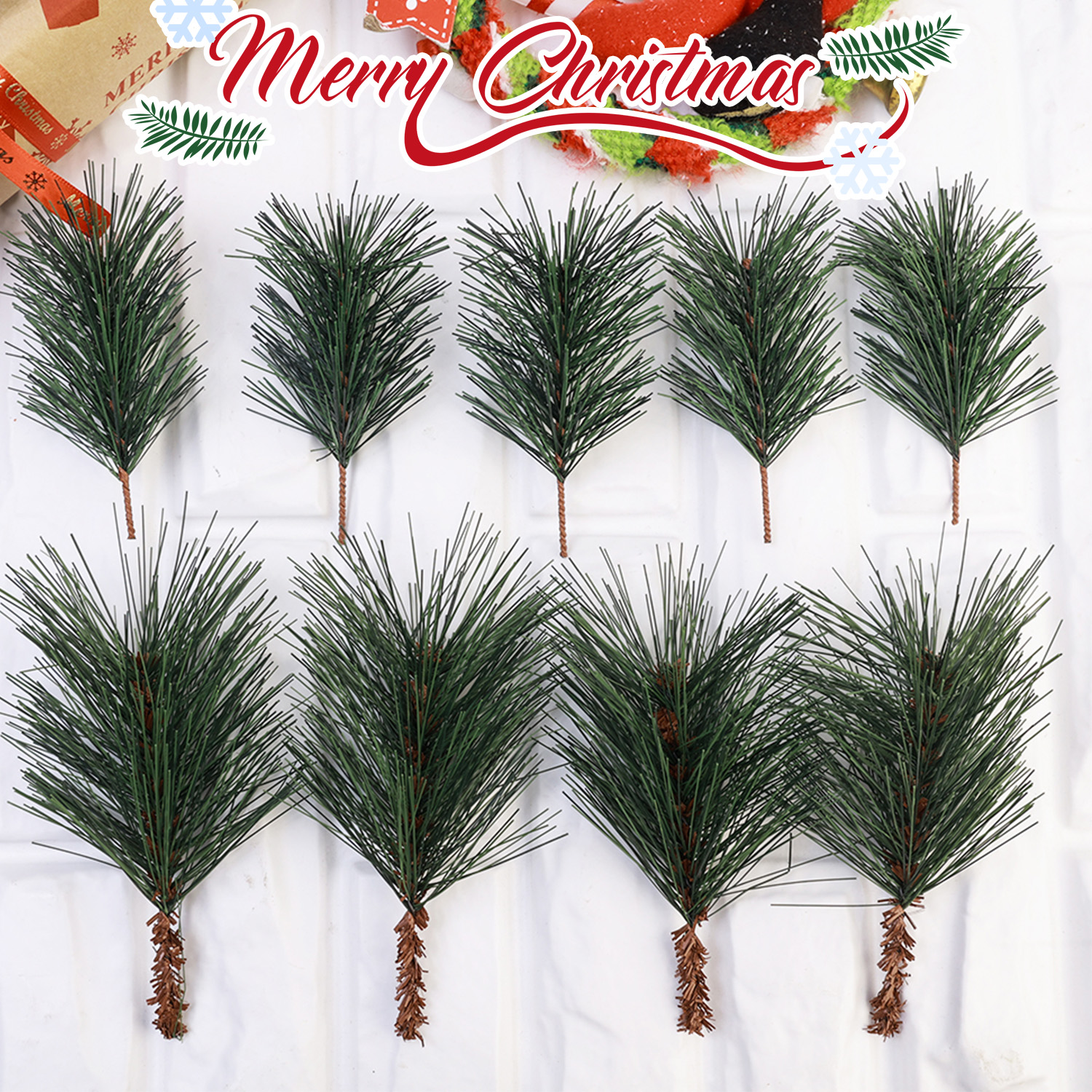 Fake Tree Leaves Branches Arti - Christmas Wreath Fake บทวิจารณ์และราคา