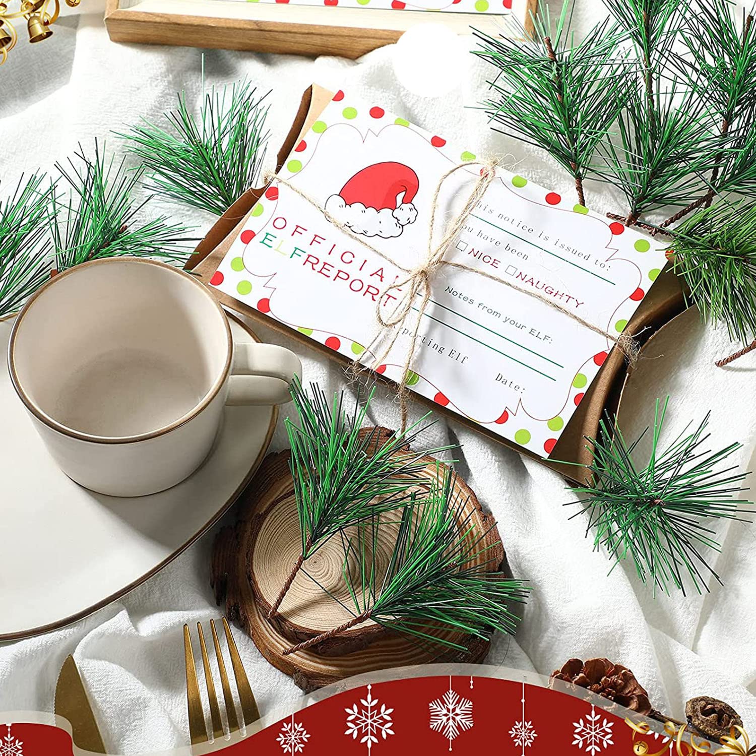 Fake Tree Leaves Branches Arti - Christmas Wreath Fake บทวิจารณ์และราคา
