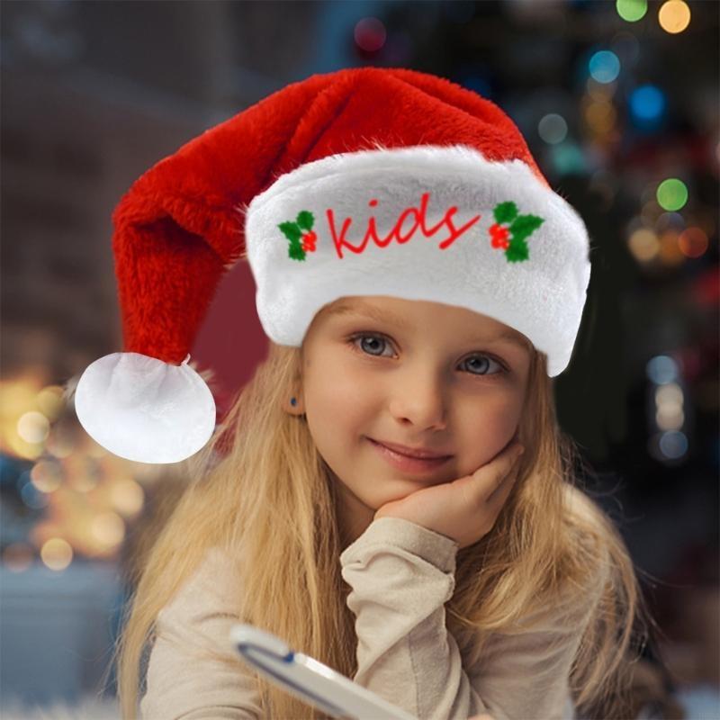 P88A Embroidery Christmas Sant - Santa Hat Plush บทวิจารณ์และราคา