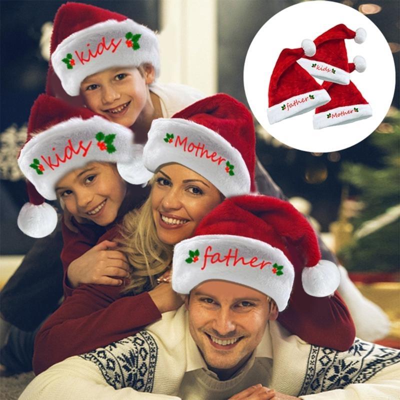 P88A Embroidery Christmas Sant - Santa Hat Plush บทวิจารณ์และราคา