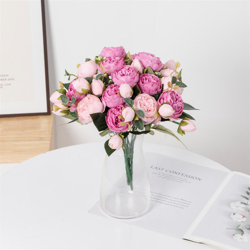 Artificial Flowers Fake Silk W - Christmas Wreath Fake บทวิจารณ์และราคา