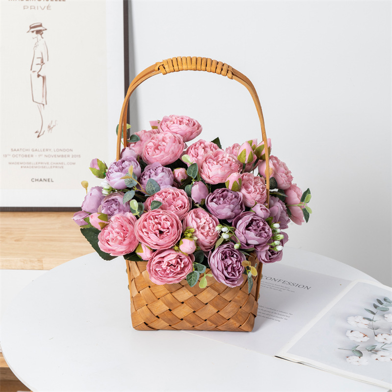 Artificial Flowers Fake Silk W - Christmas Wreath Fake บทวิจารณ์และราคา