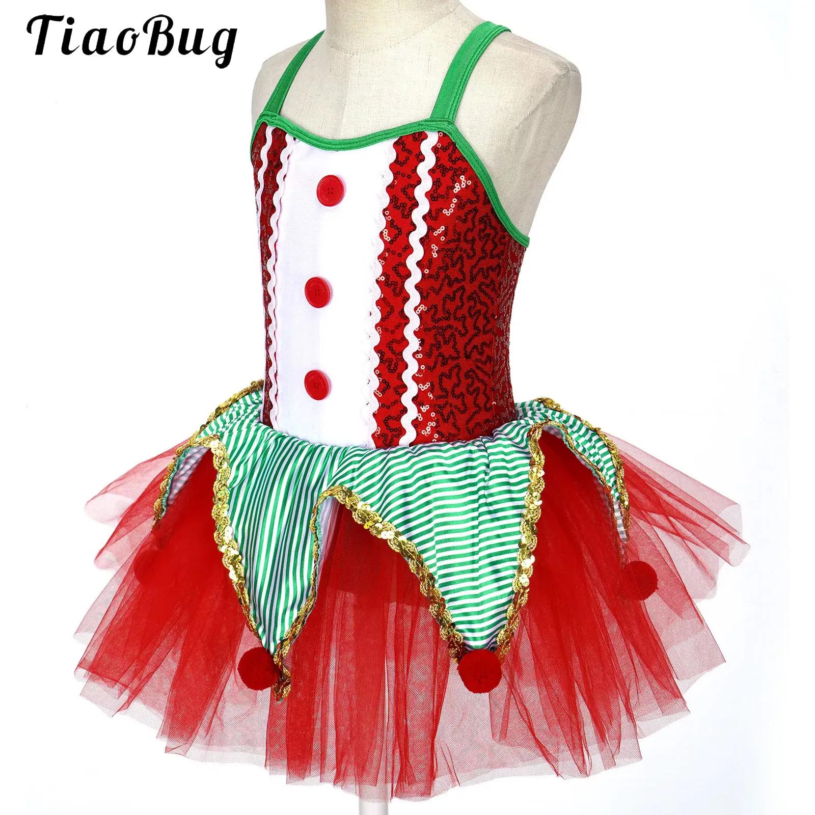 Kids Girls Sleeveless Sequins  - Elf Costume Christmas บทวิจารณ์และราคา