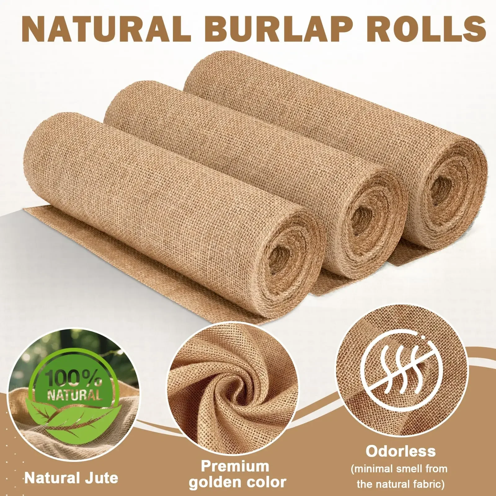 New Desig Beige Burlap Roll 30 - Christmas Table Runner บทวิจารณ์และราคา