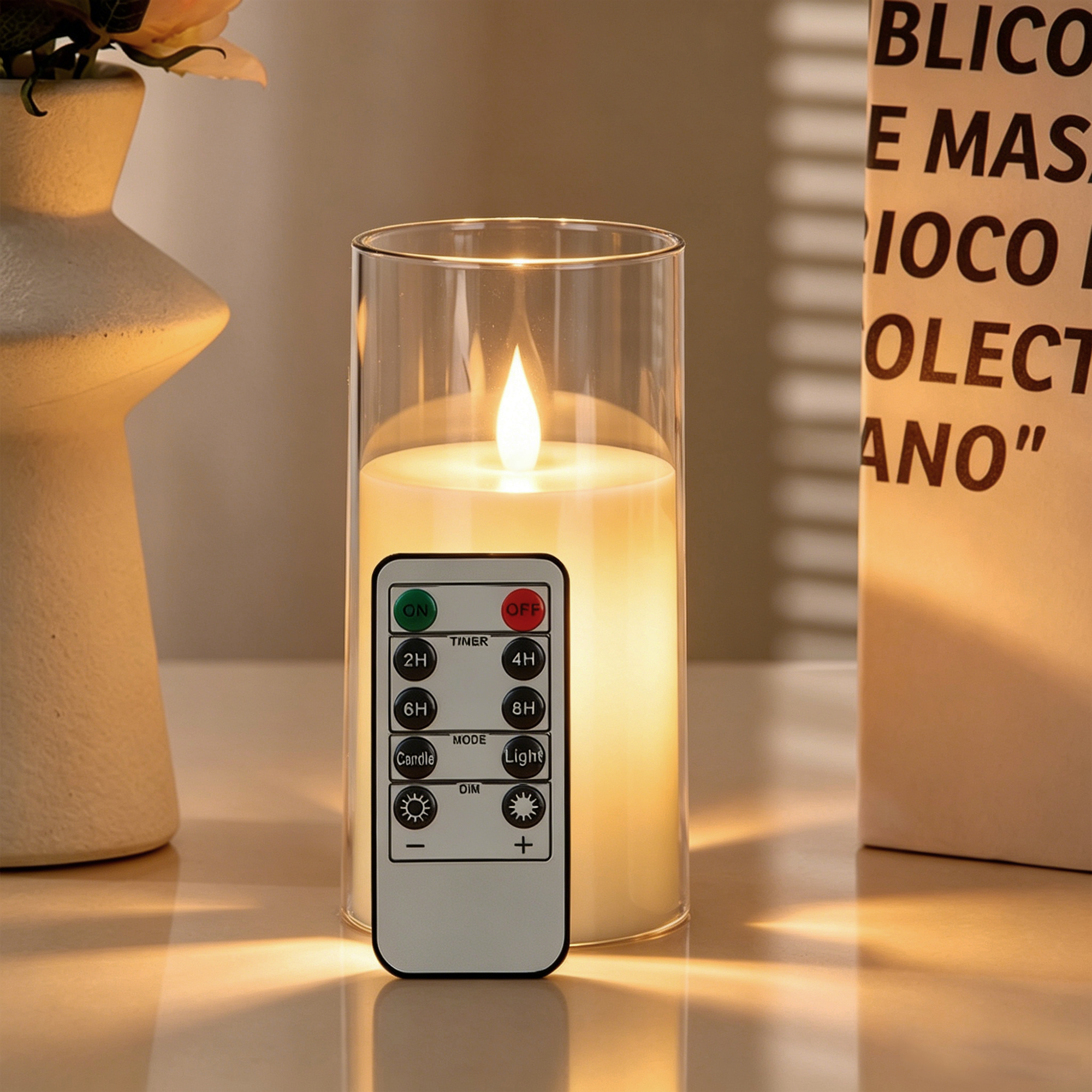 3-Piece LED Flame-Free Candle  - Holiday Candle Set บทวิจารณ์และราคา
