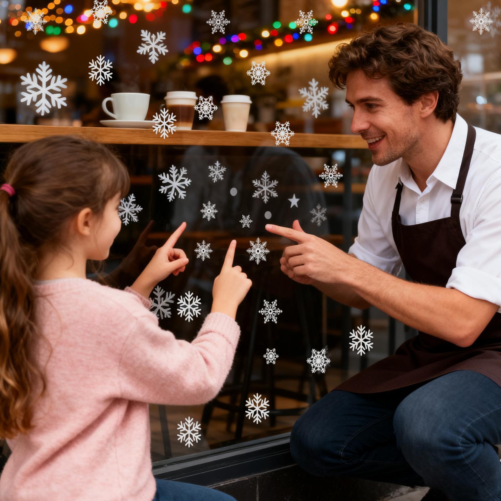 Snowflake Window Clings Christ - Snowflake Window Decal บทวิจารณ์และราคา