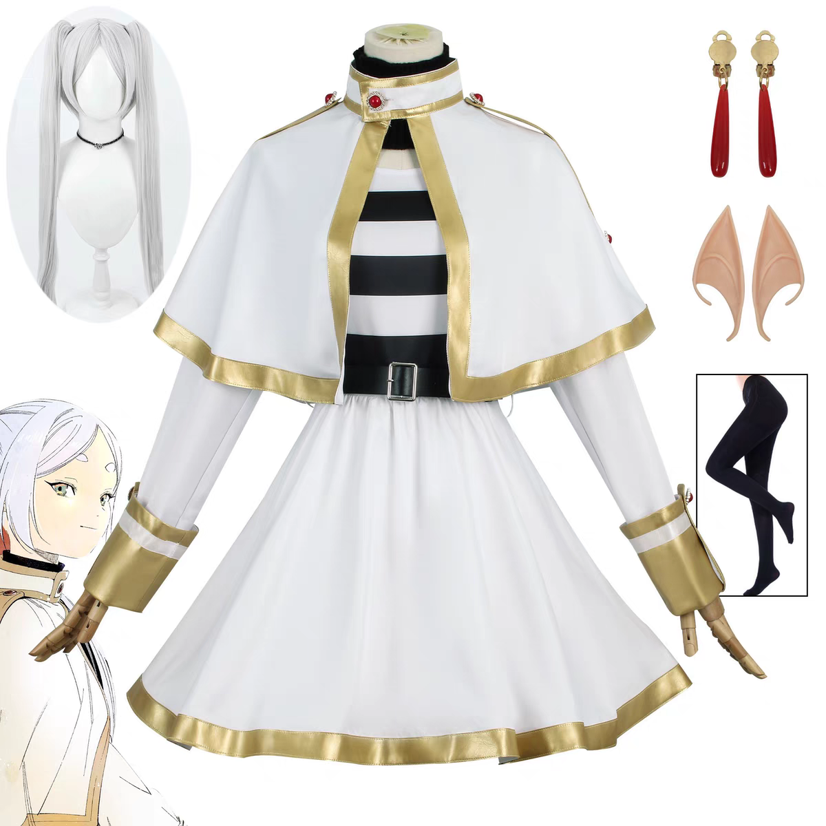 Sousou No Frieren Anime Cospla - Elf Costume Christmas บทวิจารณ์และราคา