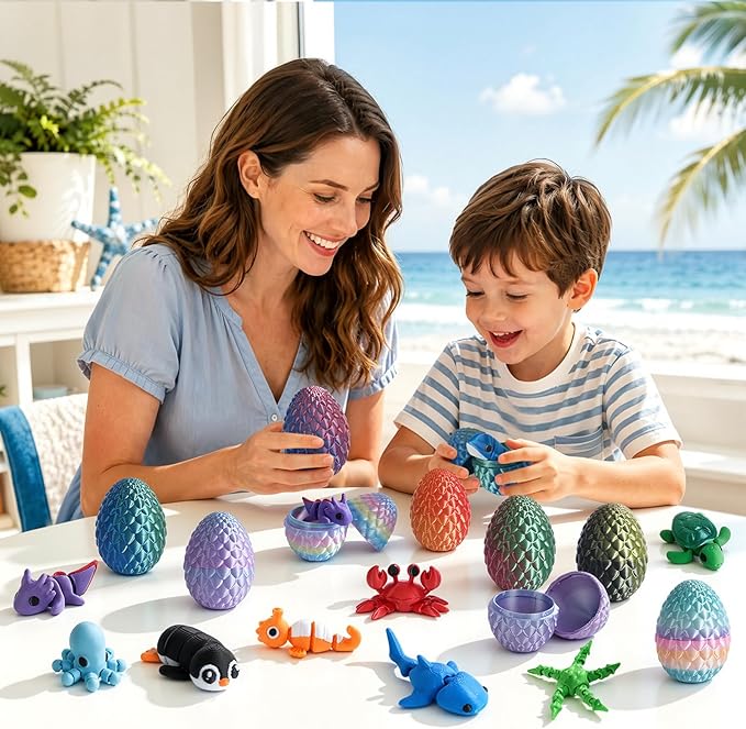 24pcs 3D Printed Surprise Egg  - Advent Calendar Gift บทวิจารณ์และราคา