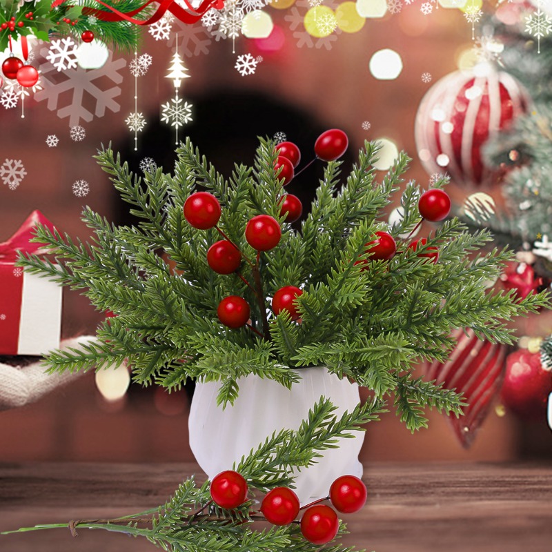 Christmas Artificial Pine Need - Christmas Wreath Fake บทวิจารณ์และราคา