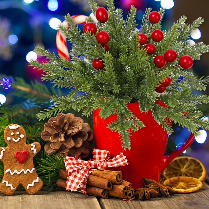 Christmas Artificial Pine Need - Christmas Wreath Fake บทวิจารณ์และราคา
